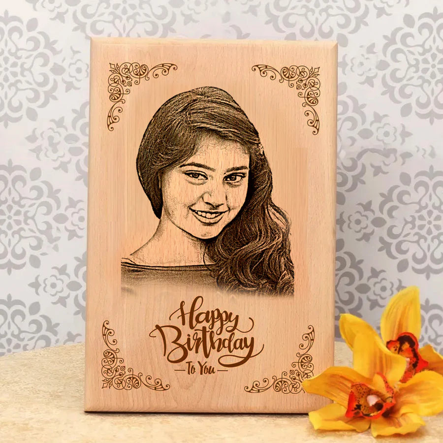 Engraved Personalized Wooden Photo Gift